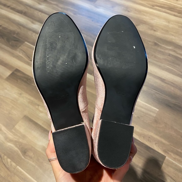 Pink Rose Velvet Ankle Bootie - Picture 4 of 4